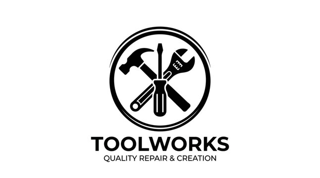 Toolworks logo with crossed tools.
