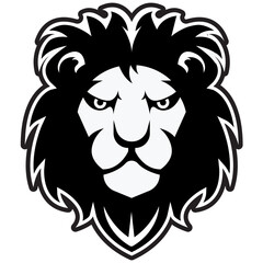 Stylized lion face graphic design featuring intricate mane details t-shirt design © Vexels