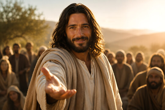 Jesus Christ Christianity preaching to disciples