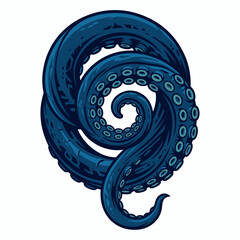 Tentacles of an octopus curled up. © job_disc