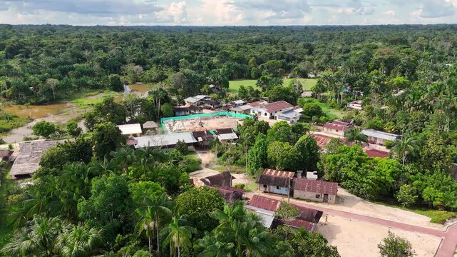 Cinematic Drone Footage of Leticia and Arara in the Amazon Rainforest &ndash; Colombia&rsquo;s Gateway to the Jungle and River Life