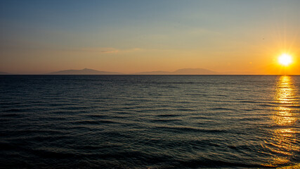 Fototapeta premium sunset over the sea