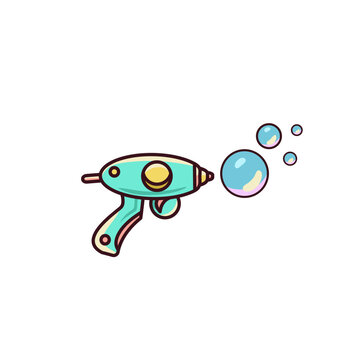 Playful bubble toy illustration