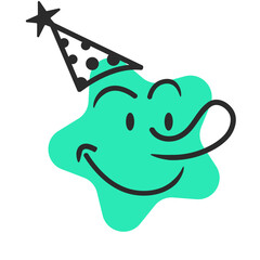 Fototapeta premium Playful party character design