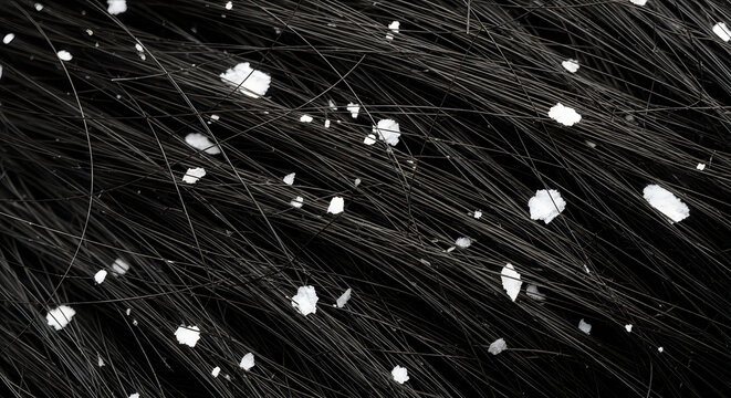 Close-up of snowflakes on dark background, winter nature, intricate ice crystals, frosty texture, cold weather