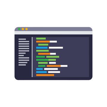 Colorful graph on computer screen.