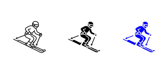 Fototapeta premium skiing