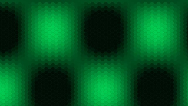 4K Hexagon Grid Heatmap Cyberpunk Tech Overlay Loop Black Background