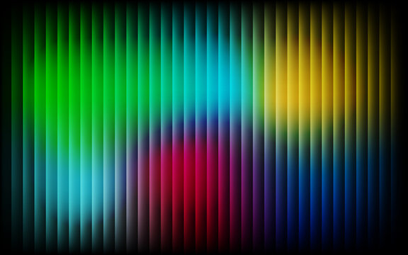 Abstract Colorful Neon Vertical Lines Light Spectrum Glowing Light Effect.