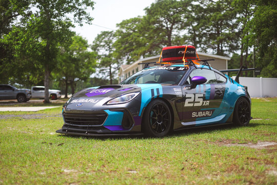 Subaru BRZ track race car in Savannah, Georgia, May 7 2026