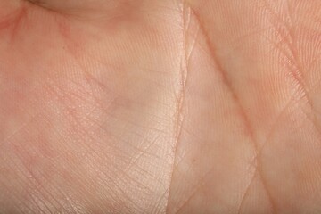 Fototapeta premium Texture of normal skin as background, closeup