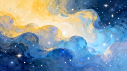 Fototapeta premium Cosmic nebula with stars