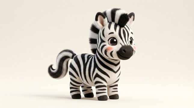 3d zebra illustrations