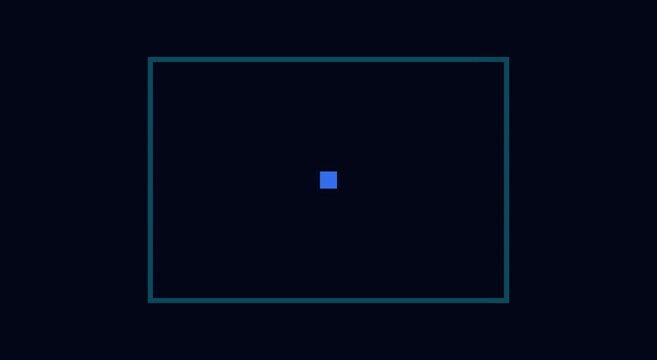 Digital camera autofocus frame interface animation on dark animation background