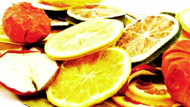 Assorted dried fruits displayed as a healthy natural snack rich in nutrients, fiber, and energy. The composition highlights organic dried food including raisins, dates, apricots, and mixed dehydrated 