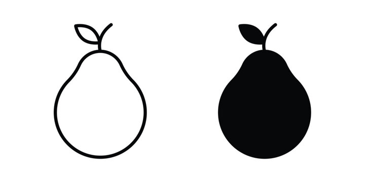 Guava fruit icon or symbol for web and mobile