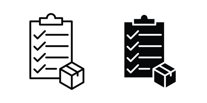 Inventory control icon or symbol for web and mobile