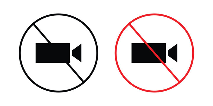 No recording icon or symbol for web and mobile
