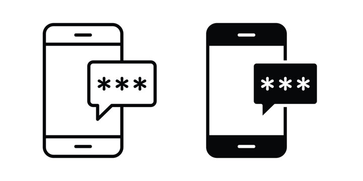 OTP Verification icon or symbol for web and mobile