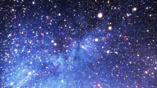 4K milky way space travelnig background animation with stars teleport parallax effect in this 3d animation. 