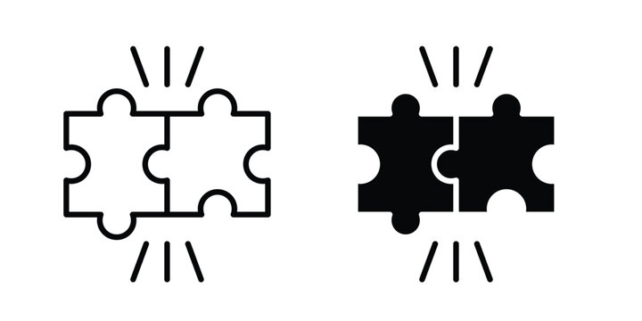 Puzzle compatible icon or symbol for web and mobile