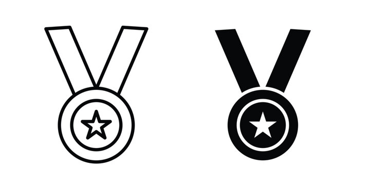 Sport medal icon or symbol for web and mobile