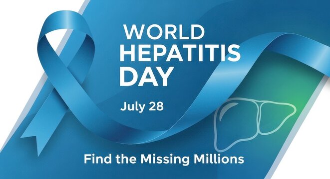 World hepatitis day awareness poster design july 28
