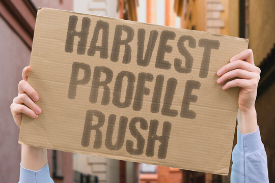 "Harvest Profile Rush" Harvests weaponized profiles that outlast lives and rushed childhoods mark our era. HARVESTS. PROFILES. LIVES. CHILDHOODS. ERA.