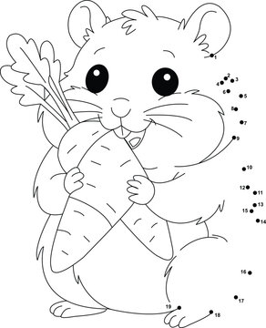 kids dot to dot puzzel coloring page