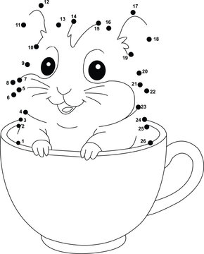 kids dot to dot puzzel coloring page