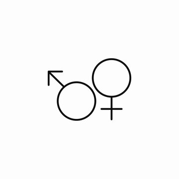 male female symbols icon sign vector