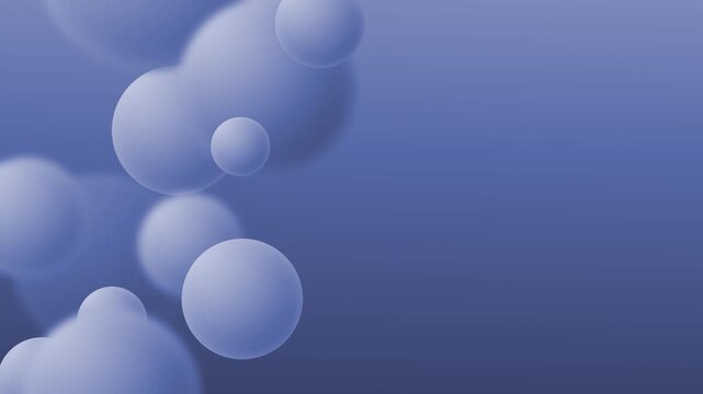 Abstract floating circles - loop background