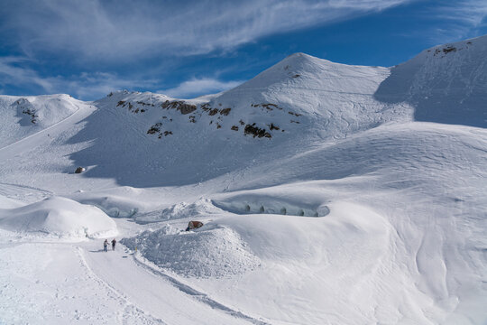 Winterwanderweg am Nebelhorn bei Oberstdorf, Allg&auml;uer Alpen
