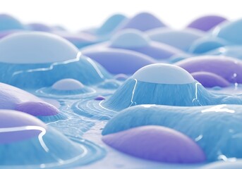 Obraz premium A close-up view of a vibrant and colorful abstract liquid surface with wavy patterns