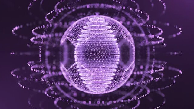 サイバー空間に輝く情報の核：グローバルネットワーク / Information Core Glowing in Cyberspace: Global Network (Generative AI)