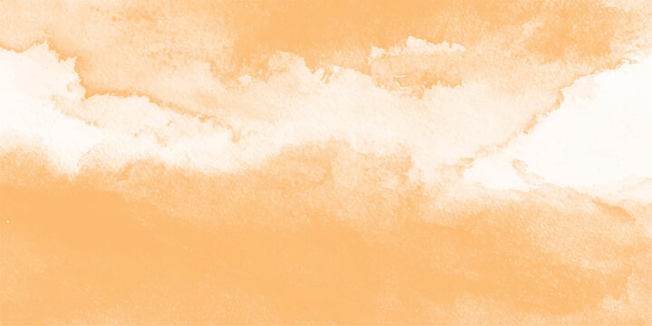 A soft, impressionistic watercolor painting of a dreamy, abstract sky, with the color of peach, with a tranquil and artistic atmosphere.