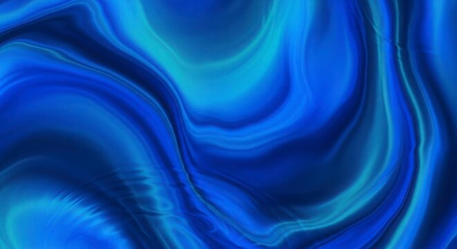 Abstract blue flowing fabric texture background