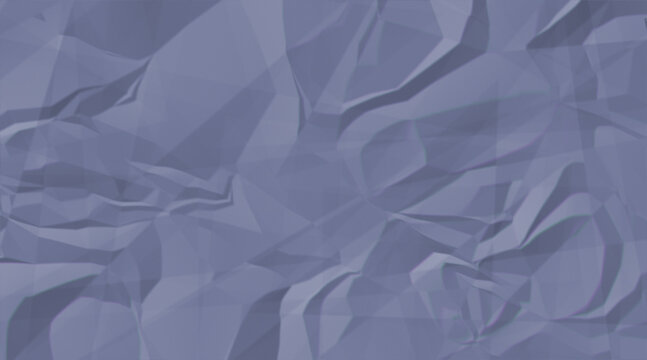 Abstract background texture of crumpled blue paper with soft shadows and highlights
