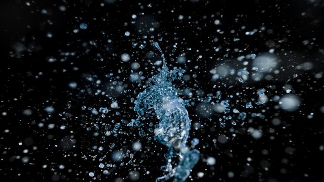Freeze Motion of Splashing Water