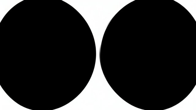 Black circle on white background with soft shadow gradient