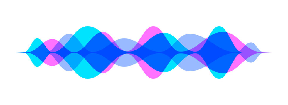Colorful Abstract Sound Wave Vector with Gradient Audio Frequency Flow Lines Modern Voice Waveform Background Vector for Music Technology and Digital Equalizer Design png