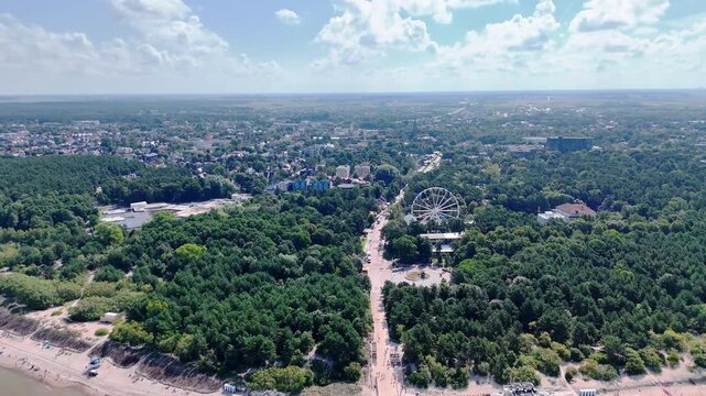 Palanga Coastline Drone Footage, Lithuania