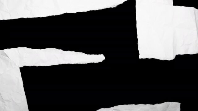Dynamic paper animation featuring ripping, folding, and crumpling effects.