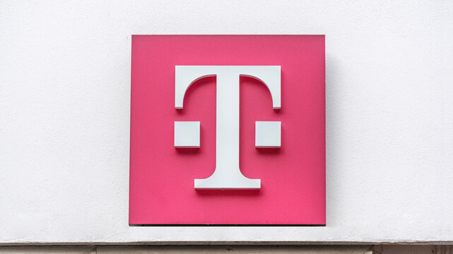 T-Mobile - Magenta Sign on the facade