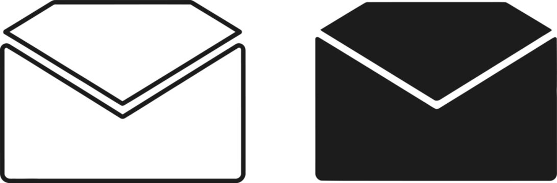 Open paper folder icon with shadow effect on flat surface Vector