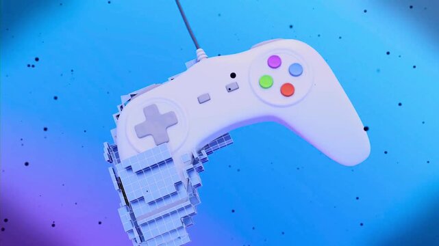 video game controller isolated on white