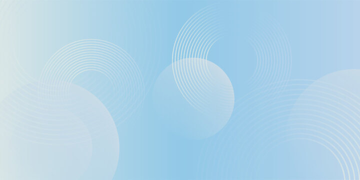 Soft blue background with gradient and circular patterns. The background is smooth and calming, featuring blue and white tones. Gradient patterned background vector. Blue background.
