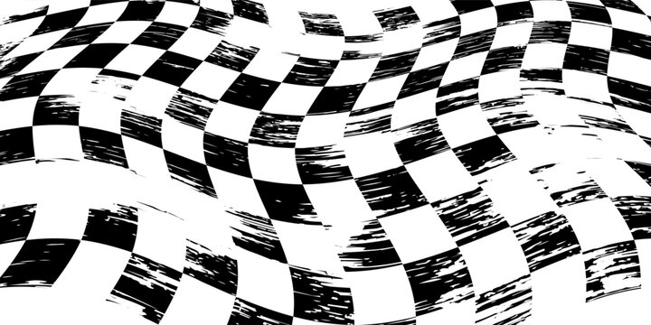 Black and white checkered pattern, Checkerboard seamless pattern