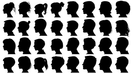 A compact collection of six distinct black silhouette icons depicts various stylized flames, each anchored by a subtle base line. © IconicWave