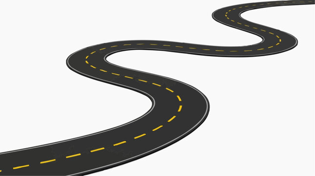 A winding road leading to an unknown destination